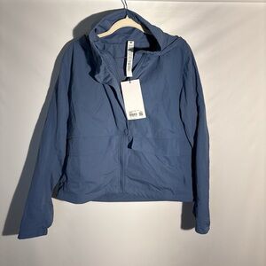 NWT Lululemon always effortless jacket size 8 washed blue